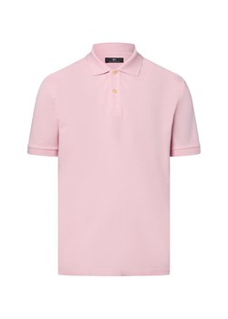 Nils Sundström Męska koszulka polo Mężczyźni Bawełna różowy jednolity ze sklepu vangraaf w kategorii T-shirty męskie - zdjęcie 181919635
