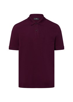 Nils Sundström Męska koszulka polo Mężczyźni Bawełna bakłażanowy jednolity ze sklepu vangraaf w kategorii T-shirty męskie - zdjęcie 181919636