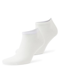 Tommy Hilfiger Damskie skarpety do obuwia sportowego pakowane po 2 szt. Kobiety Bawełna biały jednolity ze sklepu vangraaf w kategorii Skarpetki damskie - zdjęcie 181919647