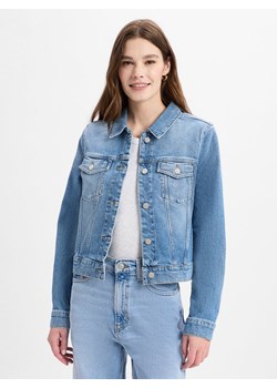 Tommy Hilfiger Damska kurtka dżinsowa Kobiety Bawełna bielony jednolity ze sklepu vangraaf w kategorii Kurtki damskie - zdjęcie 181919676