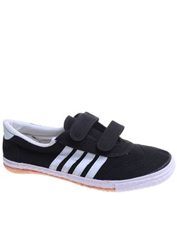 Chłopięce czarne trampki halówki /E3-1 17642 T233/ ze sklepu Pantofelek24.pl w kategorii Trampki dziecięce - zdjęcie 181919859