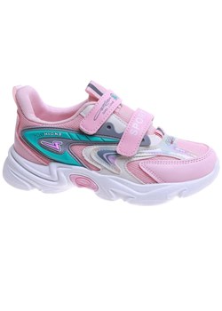Zielono różowe dziewczęce buty sneakersy /G7-2 17621  T203/ ze sklepu Pantofelek24.pl w kategorii Buty sportowe dziecięce - zdjęcie 181919996