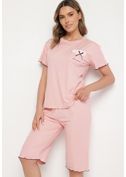 Beżowy Komplet Piżamowy T-shirt i Spodnie Milarunea ze sklepu born2be.pl w kategorii Piżamy damskie - zdjęcie 181924108