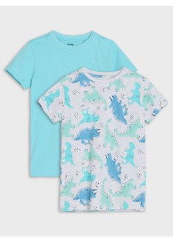 Sinsay - Koszulki 2 pack - niebieski ze sklepu Sinsay w kategorii T-shirty chłopięce - zdjęcie 181929465