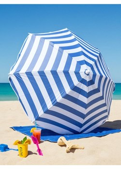 Sinsay - Parasol plażowy w paski - niebieski ze sklepu Sinsay w kategorii Parasole ogrodowe - zdjęcie 181929497