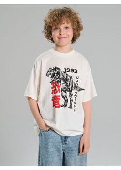 Sinsay - Koszulka Jurassic Park - kremowy ze sklepu Sinsay w kategorii T-shirty chłopięce - zdjęcie 181929536
