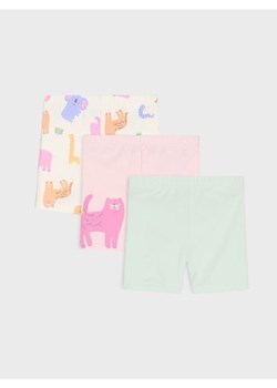 Sinsay - Krótkie legginsy 3 pack - kremowy ze sklepu Sinsay w kategorii Odzież dla niemowląt - zdjęcie 181929605