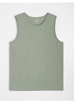 Sinsay - Bawełniany tank top basic - zielony ze sklepu Sinsay w kategorii T-shirty męskie - zdjęcie 181929899