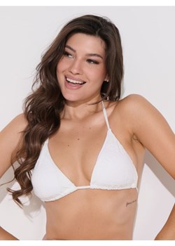 Sinsay - Góra od bikini ze strukturalnego materiału - kremowy ze sklepu Sinsay w kategorii Stroje kąpielowe - zdjęcie 181929995