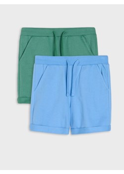 Sinsay - Szorty w stylu basic 2 pack - zielony ze sklepu Sinsay w kategorii Spodenki chłopięce - zdjęcie 181930029