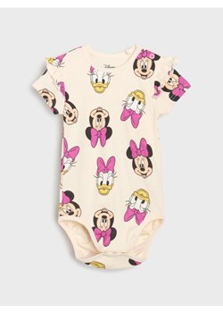 Sinsay - Body z ozdobnymi falbanami Minnie Mouse - kremowy ze sklepu Sinsay w kategorii Odzież dla niemowląt - zdjęcie 181930176