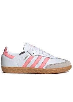 Buty adidas Originals Samba OG J JP5480 - białe ze sklepu streetstyle24.pl w kategorii Buty sportowe damskie - zdjęcie 181930336