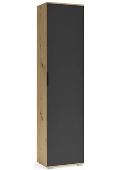 Szafa wąska dąb artisan + antracyt P8-D68 ze sklepu Edinos.pl w kategorii Zestawy mebli do przedpokoju - zdjęcie 181930536