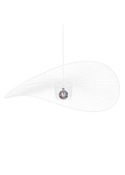 Wisząca lampa druciana kapelusz biała Minihat ze sklepu Edinos.pl w kategorii Lampy wiszące - zdjęcie 181930577