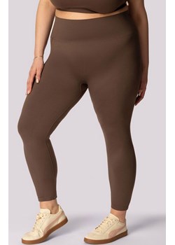 Mona legginsy damskie caffe Base Plus Size, Kolor caffe, Rozmiar 2XL, Mona ze sklepu Intymna w kategorii Spodnie damskie - zdjęcie 181932075