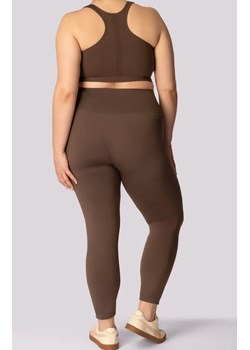 Mona legginsy damskie caffe Base Plus Size, Kolor caffe, Rozmiar 2XL, Mona ze sklepu Intymna w kategorii Spodnie damskie - zdjęcie 181932076