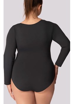Mona body damskie z długim rękawem szare Longsleeve Base Plus Size, Kolor szary, Rozmiar 2XL, Mona ze sklepu Intymna w kategorii Body damskie - zdjęcie 181932099