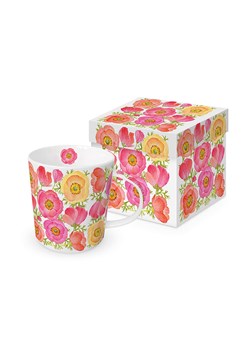 ppd Kubek jumbo &quot;Poppy Paradise&quot; w kolorze żółto-jasnoróżowo-białym - 350 ml ze sklepu Limango Polska w kategorii Naczynia - zdjęcie 181932875