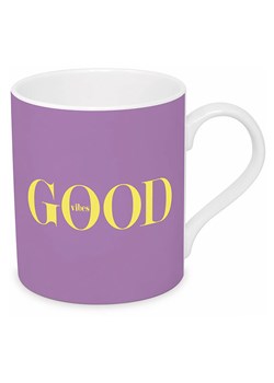 Design@Home Kubek jumbo "Good Vibes" w kolorze fioletowym - 350 ml - id: 16377054 - marki Design@home - 181933276 Design@Home Kubek jumbo "Good Vibes" w kolorze fioletowym - 350 ml ze sklepu Limango Polska w kategorii Kubki - zdjęcie 181933276