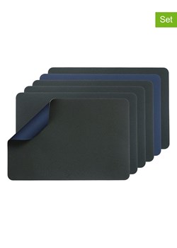 Björn Podkładki (6 szt.) w kolorze antracytowo-granatowym - 44,5 x 30 cm ze sklepu Limango Polska w kategorii Podkładki na stół - zdjęcie 181933788