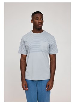 MAZINE Koszulka &quot;Halfway Striped&quot; w kolorze błękitno-szarym ze sklepu Limango Polska w kategorii T-shirty męskie - zdjęcie 181934706
