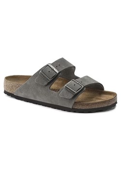 Birkenstock Skórzane klapki &quot;Arizona&quot; w kolorze szarym ze sklepu Limango Polska w kategorii Klapki męskie - zdjęcie 181934795