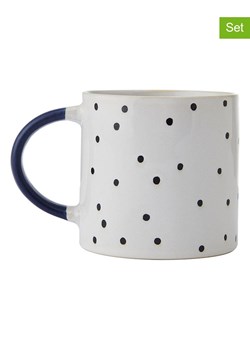 Mikasa Kubki (2 szt.) w kolorze biało-granatowym - 390 ml ze sklepu Limango Polska w kategorii Kubki - zdjęcie 181934919