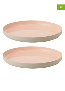Stelton Talerzyki deserowe (2 szt.) &apos;&apos;Emma&apos;&apos; w kolorze beżowo-jasnoróżowym - Ø 19 cm ze sklepu Limango Polska w kategorii Talerze - zdjęcie 181935369