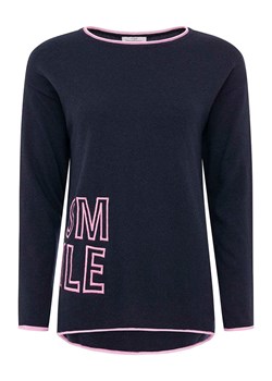 Zwillingsherz Sweter &quot;Smile&quot; w kolorze granatowym ze sklepu Limango Polska w kategorii Swetry damskie - zdjęcie 181935378