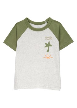 carter&apos;s Koszulka w kolorze oliwkowo-białym ze sklepu Limango Polska w kategorii T-shirty chłopięce - zdjęcie 181936456