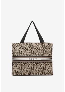 Brązowa Torebka Typu Shopper o Prostokątnym Kształcie Salania ze sklepu renee.pl w kategorii Torby Shopper bag - zdjęcie 181938045