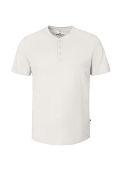 Biały Męski T-Shirt, Dekolt z Guzikami - Pako Jeans TSPJNSwizardBI ze sklepu JegoSzafa.pl w kategorii T-shirty męskie - zdjęcie 181940436