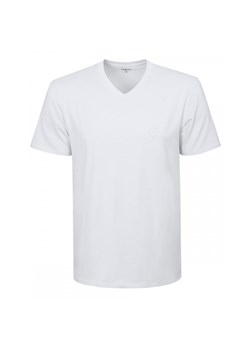 Koszulka Męska (T-Shirt) - Pako Jeans - Biała, Dekolt V-Neck (Serek) TSPJNSrickBI ze sklepu JegoSzafa.pl w kategorii T-shirty męskie - zdjęcie 181940447