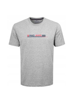 Koszulka Męska (T-Shirt) - Pako Jeans -  U-Neck - Popielata TSPJNS20toloPP ze sklepu JegoSzafa.pl w kategorii T-shirty męskie - zdjęcie 181940475