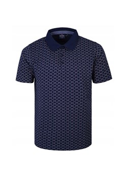 Koszulka Polo - Męska - Pako Jeans - Granatowa, Drobny Wzór TSPJNSpoloARSENIKgr ze sklepu JegoSzafa.pl w kategorii T-shirty męskie - zdjęcie 181940519