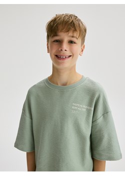 Reserved - T-shirt oversize - morski ze sklepu Reserved w kategorii T-shirty chłopięce - zdjęcie 181940835