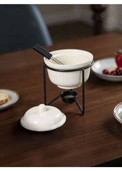 Sinsay - Zestaw do fondue z pokrywką - biały ze sklepu Sinsay w kategorii Akcesoria kuchenne - zdjęcie 181942477
