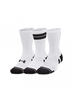 Skarpetki treningowe uniseks Under Armour UA Perf Tech Nov 3pk Crew - białe ze sklepu Sportstylestory.com w kategorii Skarpetki damskie - zdjęcie 181943669