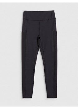 Damskie legginsy treningowe 4F 4FWSS25TFTIF304 - czarne ze sklepu Sportstylestory.com w kategorii Spodnie damskie - zdjęcie 181944036