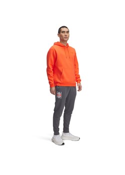 Męskie spodnie dresowe Under Armour UA Rival Terry Logo Jogger - szare ze sklepu Sportstylestory.com w kategorii Spodnie męskie - zdjęcie 181944098