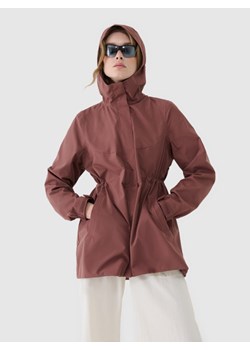 Damska kurtka parka przejściowa 4F 4FWSS25TTJAF686 - brązowa ze sklepu Sportstylestory.com w kategorii Kurtki damskie - zdjęcie 181944145