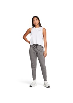 Damskie spodnie treningowe Under Armour Tech Pant - szare ze sklepu Sportstylestory.com w kategorii Spodnie damskie - zdjęcie 181944209