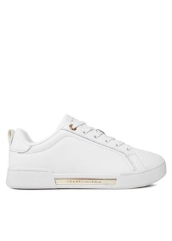 Sneakersy Tommy Hilfiger Chique Court Sneaker FW0FW07634 Biały ze sklepu eobuwie.pl w kategorii Trampki damskie - zdjęcie 181944365