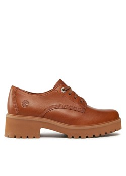 Oxfordy Timberland Carnaby Cool Oxford TB0A5WTMF131 Brązowy ze sklepu eobuwie.pl w kategorii Półbuty damskie - zdjęcie 181944429