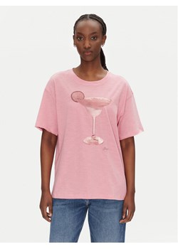 BOSS T-Shirt C_Eband_4 50540433 Różowy Relaxed Fit ze sklepu MODIVO w kategorii Bluzki damskie - zdjęcie 181945386