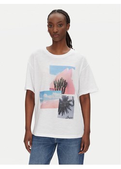 BOSS T-Shirt C_Eband_4 50540433 Écru Relaxed Fit ze sklepu MODIVO w kategorii Bluzki damskie - zdjęcie 181945466