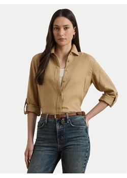 LAUREN RALPH LAUREN Koszula 200782777060 Beżowy Relaxed Fit ze sklepu MODIVO w kategorii Koszule damskie - zdjęcie 181945535