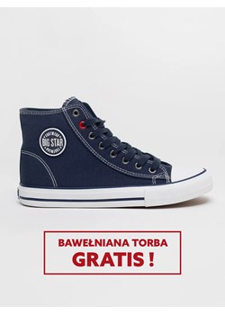 Trampki męskie wysokie granatowe JJ174608 403 ze sklepu Big Star w kategorii Trampki męskie - zdjęcie 181946289