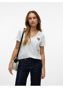 Vero Moda Koszulka w kolorze białym ze sklepu Limango Polska w kategorii Bluzki damskie - zdjęcie 181948656