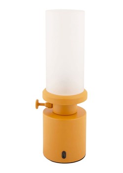 Leitmotiv Lampa stołowa LED &quot;Camp&quot; w kolorze musztardowym ze sklepu Limango Polska w kategorii Lampy stołowe - zdjęcie 181948838